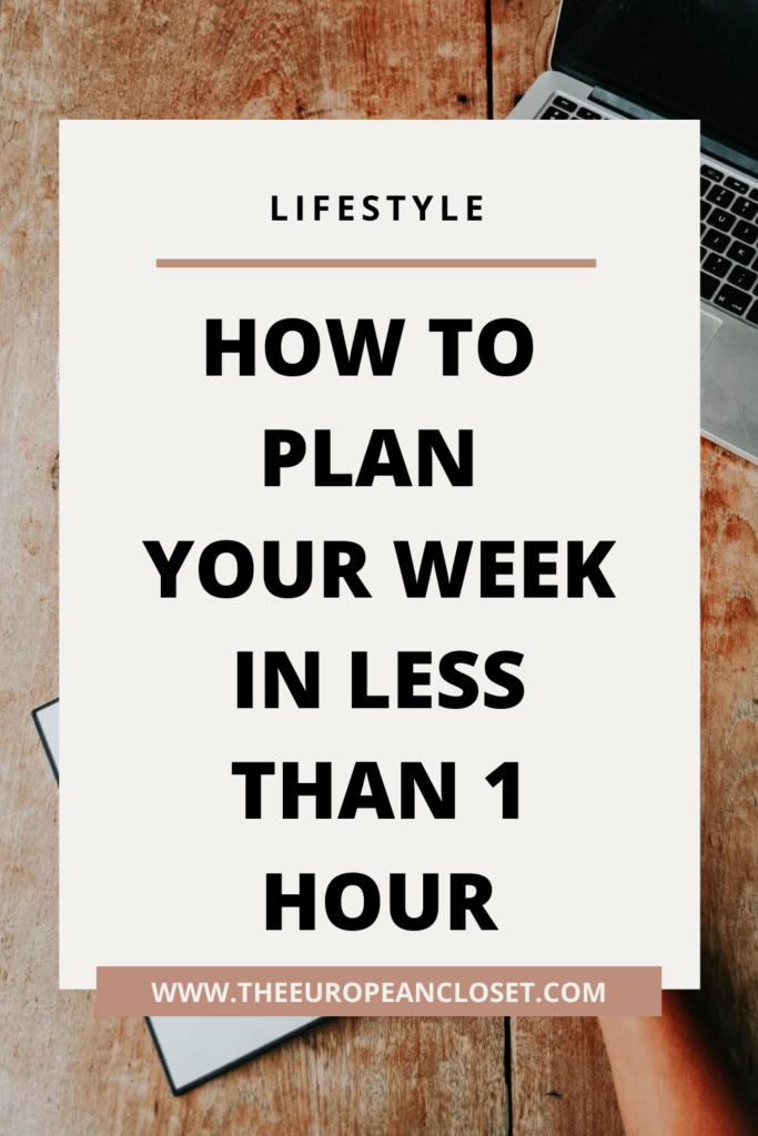 What if I told you you could plan out your whole week in less than an hour? Being organized does not mean you have to plan for hours and hours and I'm here to show you how you can do it in as little time as possible.