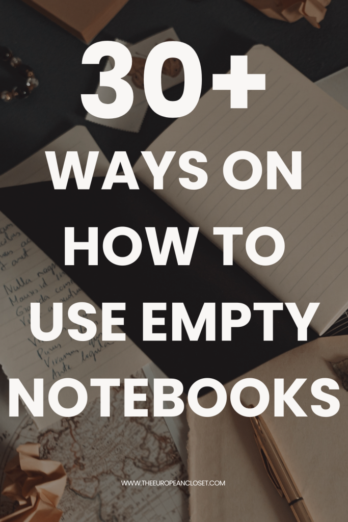 Looking for ways to fill up empty notebooks you have laying around your house? I got you (also, same). Here are 30 ways to use empty notebooks.
