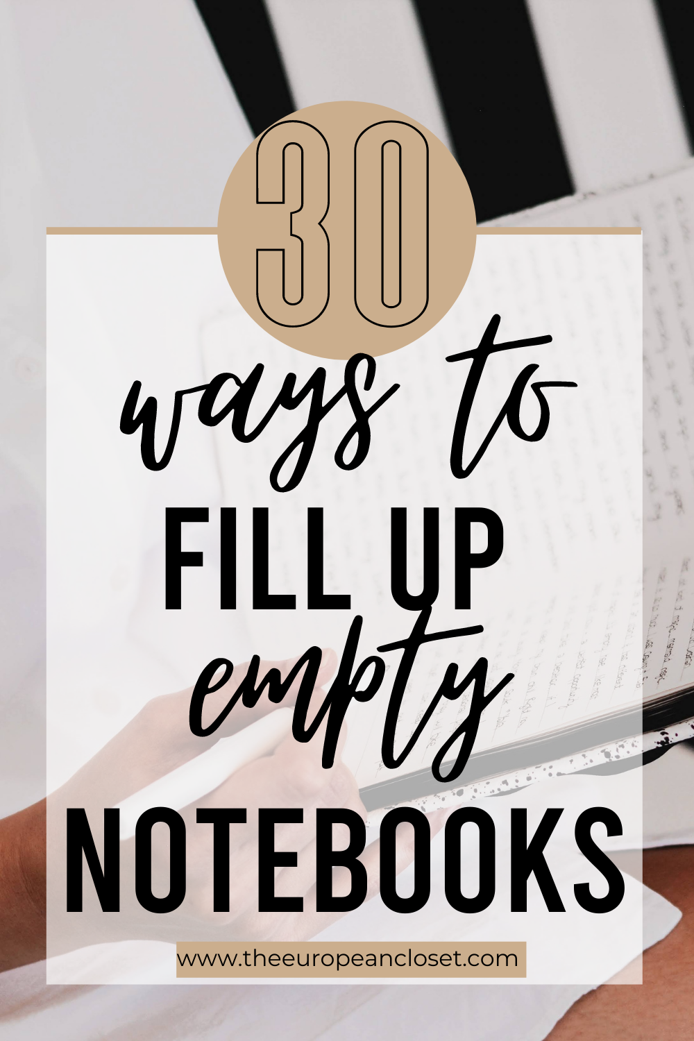 Looking for new ways to fill up your empty notebooks? Look no further. Here are 30 fun ways you can fill up your journals today! 