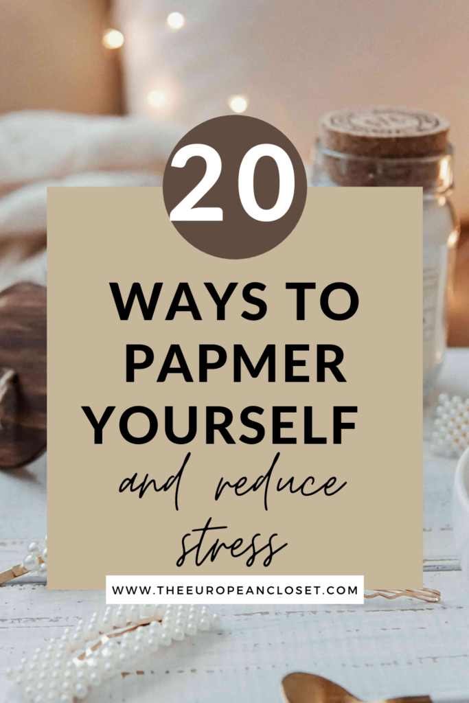 In this day and age, we are stressed-out pretty much 24/7. In today's post we'll take a look at a list of 20 ways to pamper yourself.