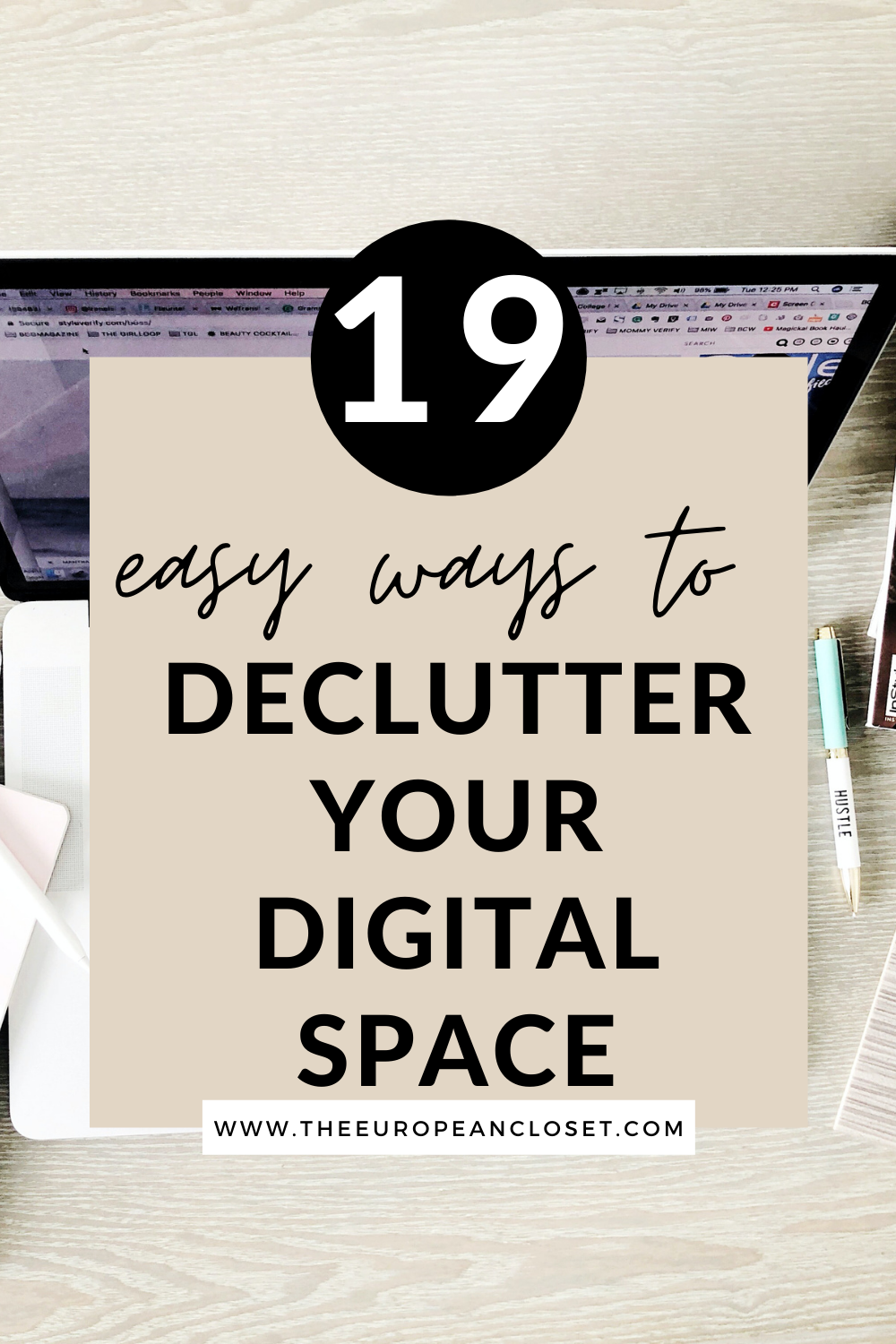 Living in a digital era, it's imperative that we clean our digital space as often as we do our physical one. Today's post is all about that.