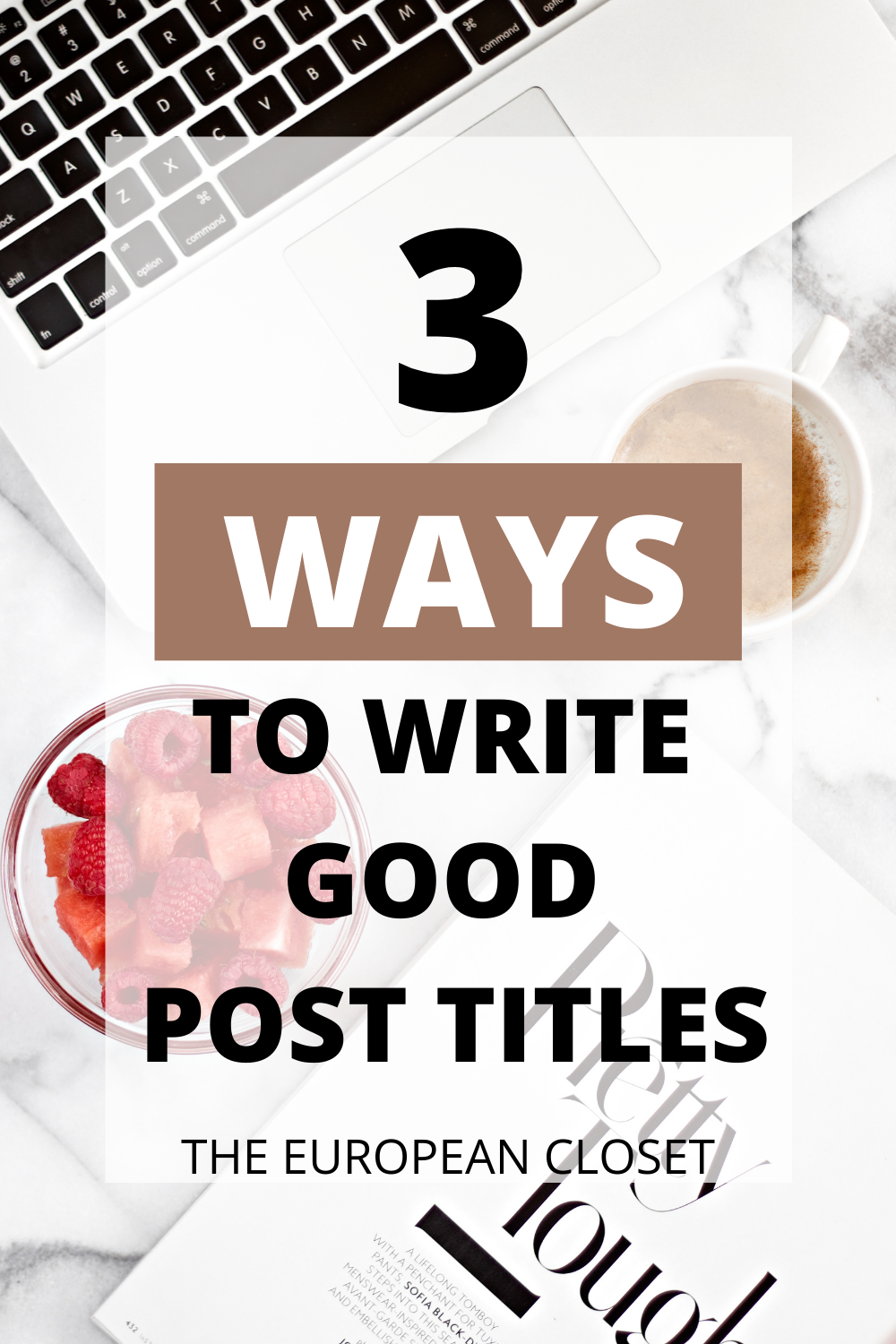 Creating a post is hard. But you know what's harder? To write a good blog post title. Today I'll show you how to write a good title in 3 steps