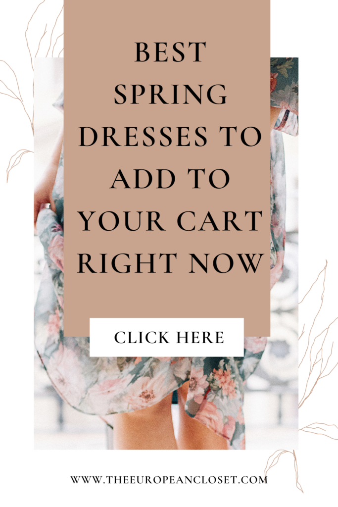 In today's post, I'll be sharing with you my favorite spring dresses you absolutely need to have in your wardrobe this season.