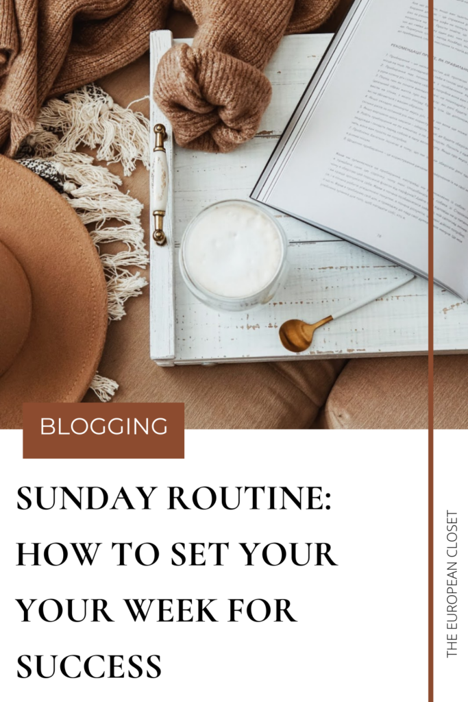I think we've all heard the expression 'the best Monday morning begins on a Sunday evening' right? If you haven't heard that saying before, don't worry, I will explain why you should have a Sunday routine in this post.