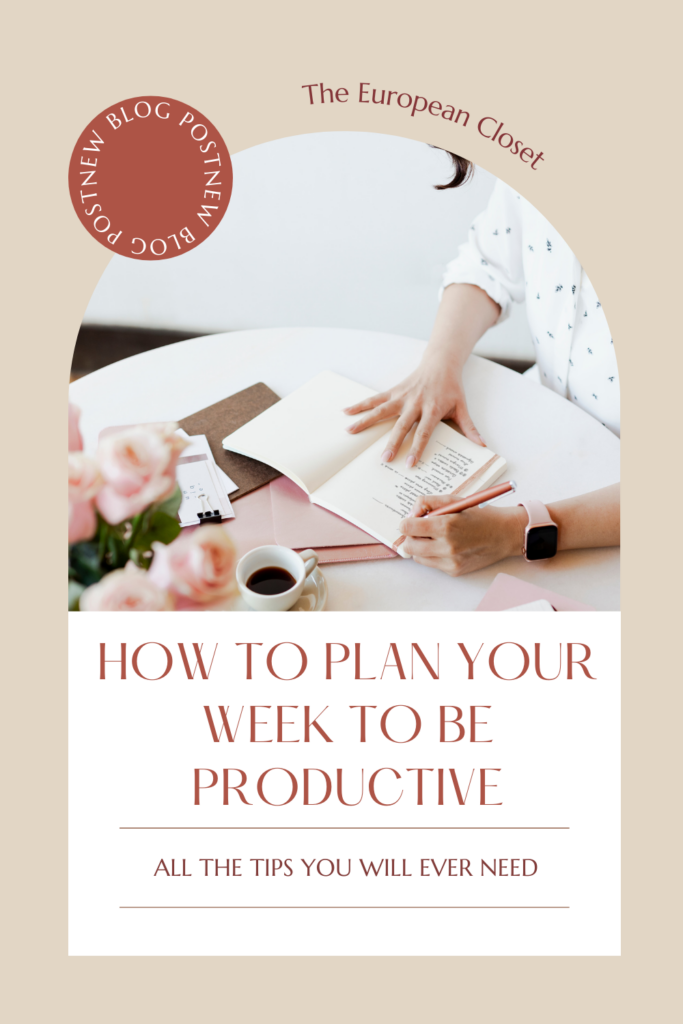 Knowing how to plan your week to be productive will seriously change your life forever. Keep reading to find out how to do it.