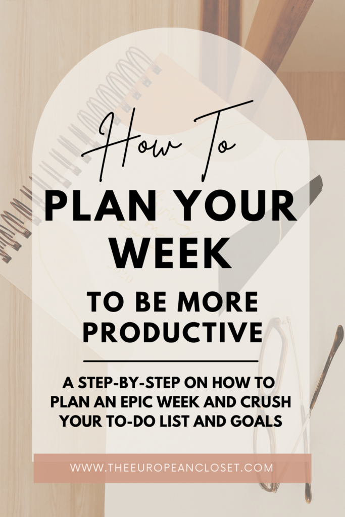Knowing how to plan your week to be productive will seriously change your life forever. Keep reading to find out how to do it.