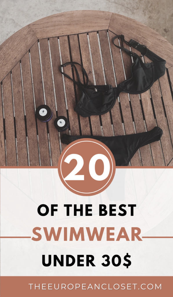Looking for cheap swimwear? You've come to the right place. I've compiled a list of 20+ swimsuits under 30$ that you will love!