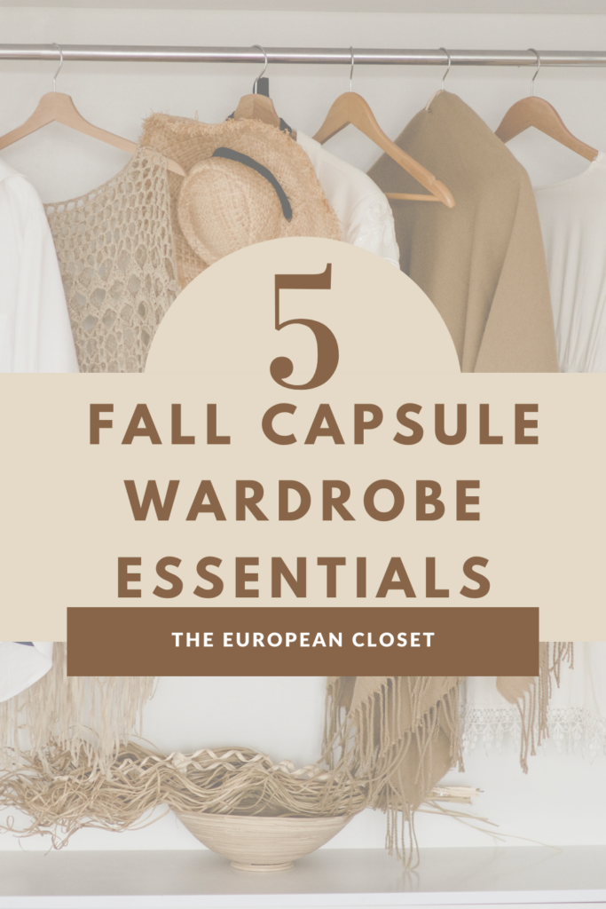 Are you looking to create a fall capsule wardrobe but don't know where to start? You've come to the right place. Here are my top fall basics.