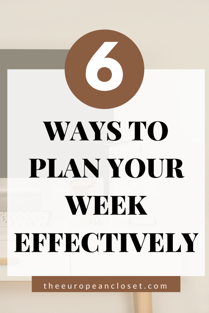 If you're looking for effective tips on how to plan your week, make sure to read this post until the end. Today's post is all about how to plan your week