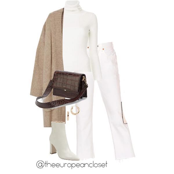 casual holiday outfits -all white look