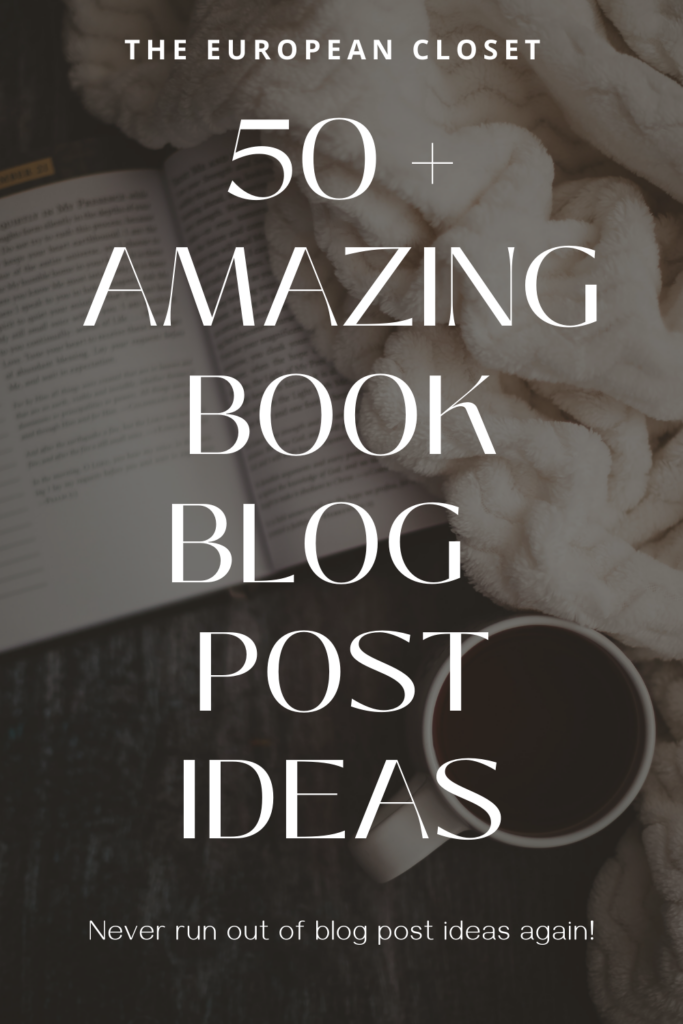 If you're a book blogger looking for book blog post ideas, this post is just the thing you're looking for.