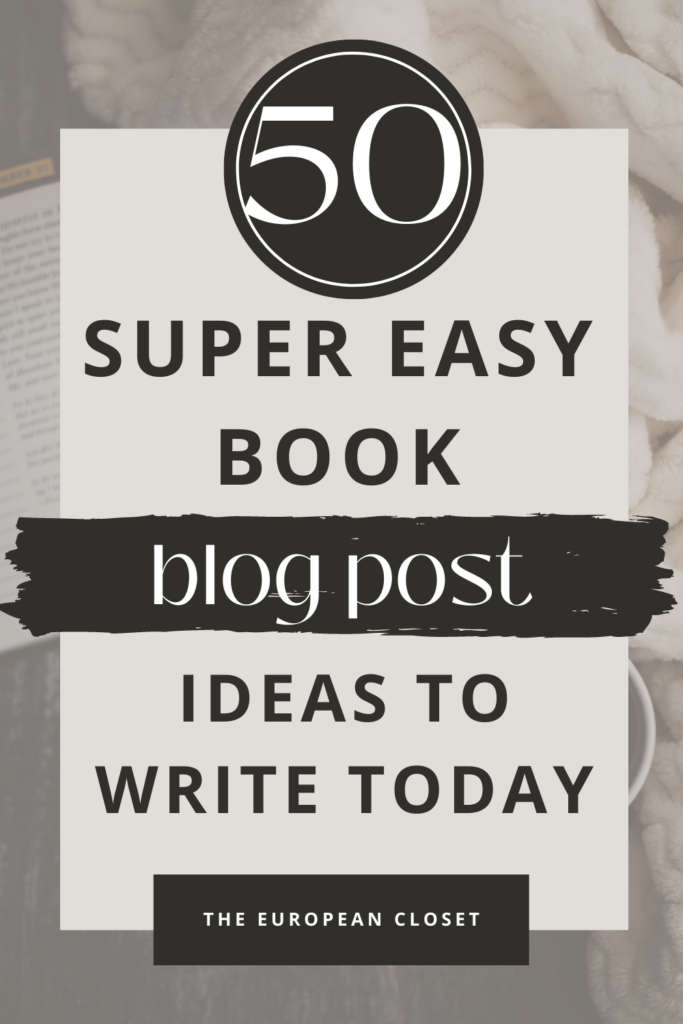 If you're a book blogger looking for book blog post ideas, this post is just the thing you're looking for.