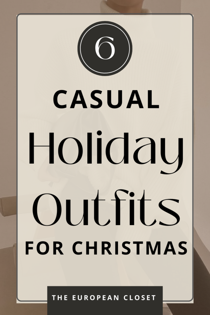 Looking for the best casual holiday outfits that will keep you comfortable, cozy, and chic? You've come to the right place. Today I'm sharing with you casual holiday outfits with a twist. Forget glitter, sequins, red and green. The looks I'm about to show you are the 'cool girl' version of holiday looks.