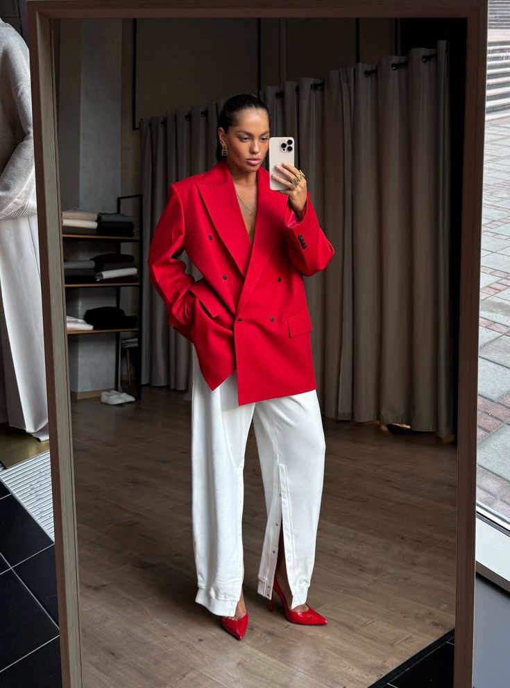 Have a red blazer laying around and don't know how to style it? This post is all about how to wear a red blazer, so keep on reading!