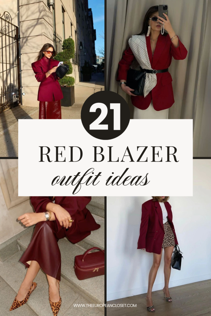Have a red blazer laying around and don't know how to style it? This post is all about how to wear a red blazer, so keep on reading!
