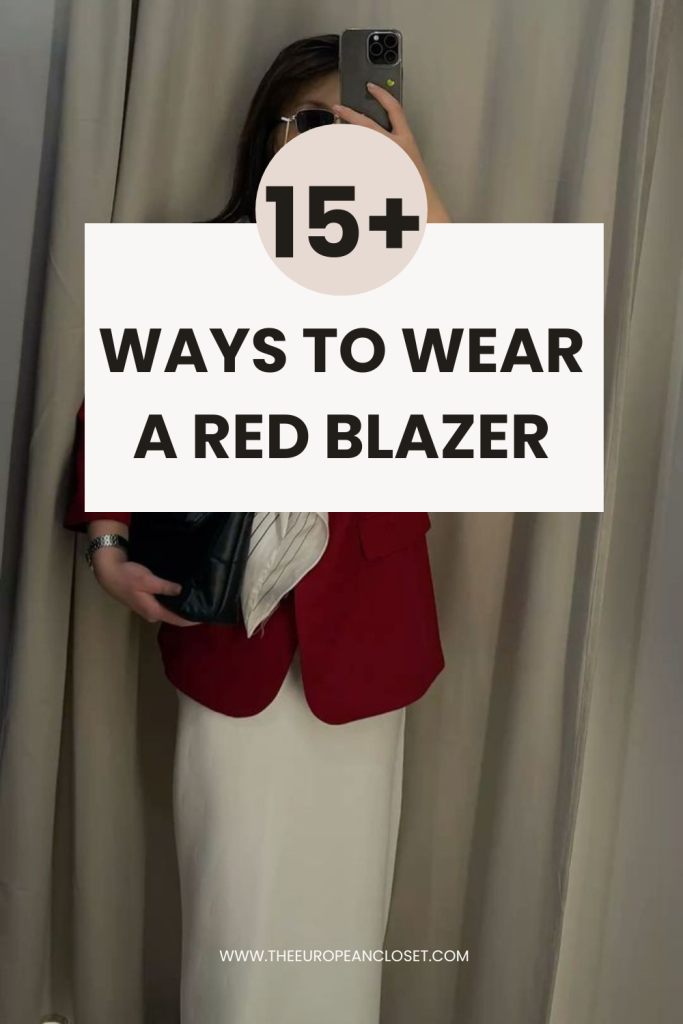 Have a red blazer laying around and don't know how to style it? This post is all about how to wear a red blazer, so keep on reading!