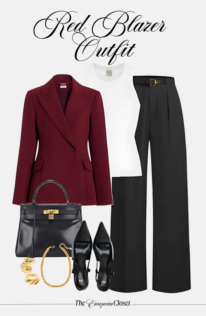 Have a red blazer laying around and don't know how to style it? This post is all about how to wear a red blazer, so keep on reading!