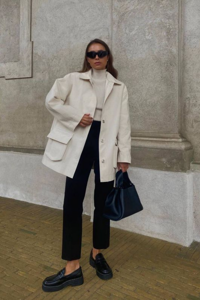 If you want some inspiration on how to wear your chunky loafers, here are five chunky loafer outfits I think you will love.