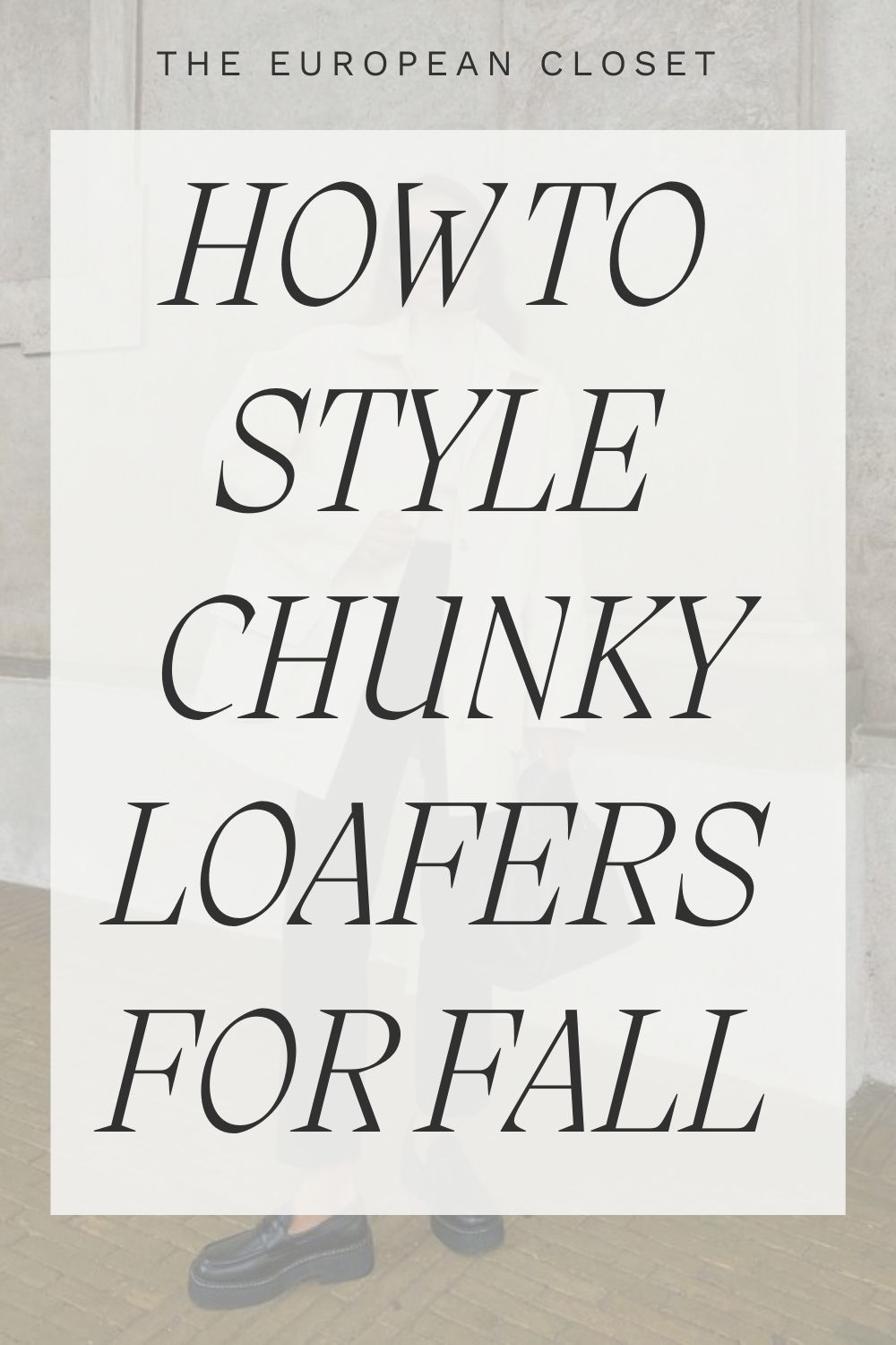 If you want some inspiration on how to wear your chunky loafers, here are five chunky loafer outfits I think you will love.