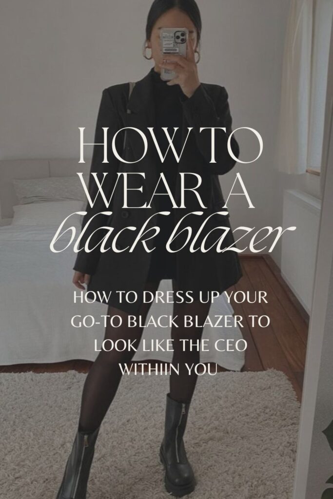 How To Style A Black Blazer For Fall | The European Closet