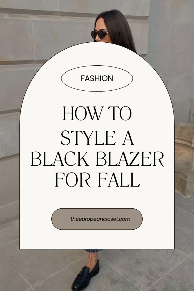 In this post, we’re diving into how to style a black blazer for fall, to make this timeless piece feel modern, effortless, and cozy for the new season.