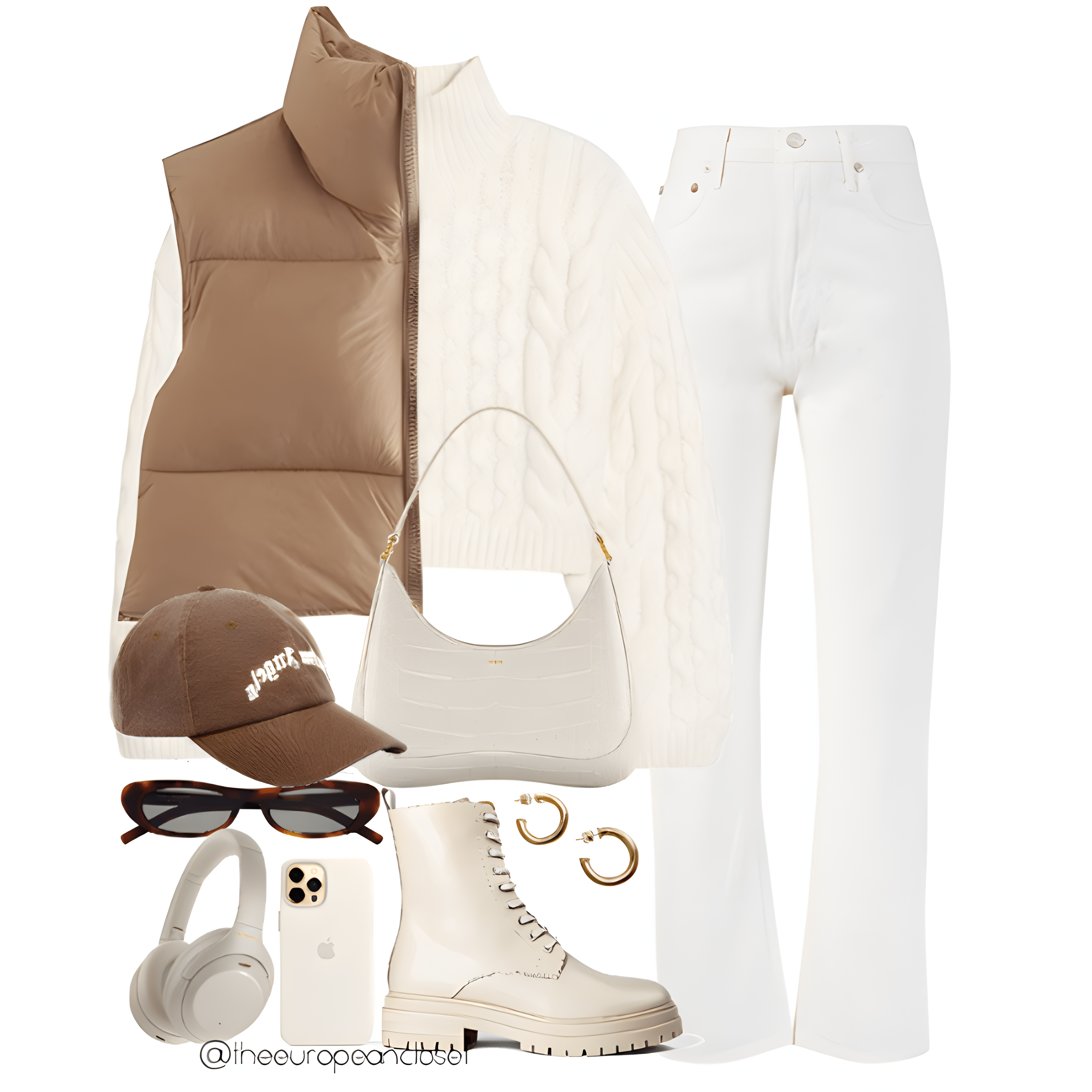 Do you have a pair of white jeans sitting in your closet and you don't know what to do with them? Here's how to wear white jeans in winter.