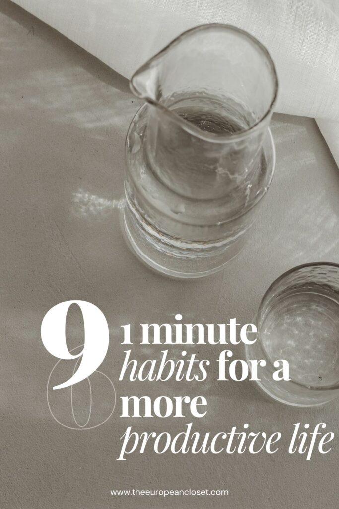Here are some 1 minute habits to enhance your wellness and productivity, regardless of your age or stage in life.