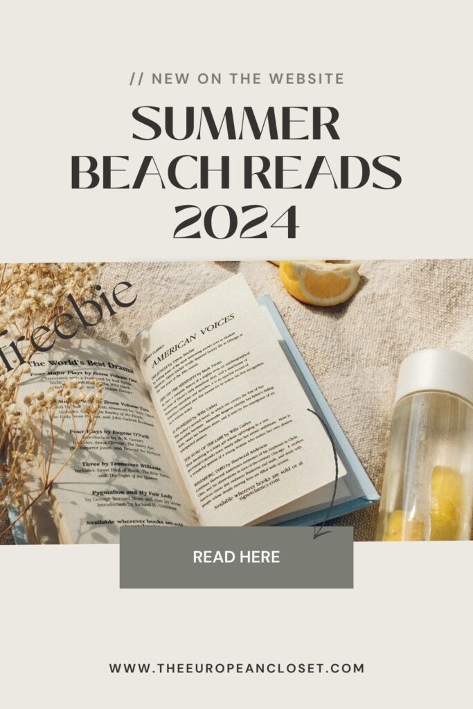 summer beach reads 2024 - the european closet