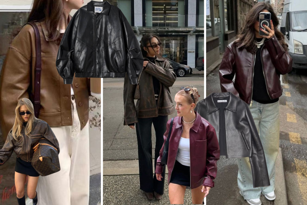 If there’s one thing you need to know about this season, it’s the leather jacket trends that are taking over fall.