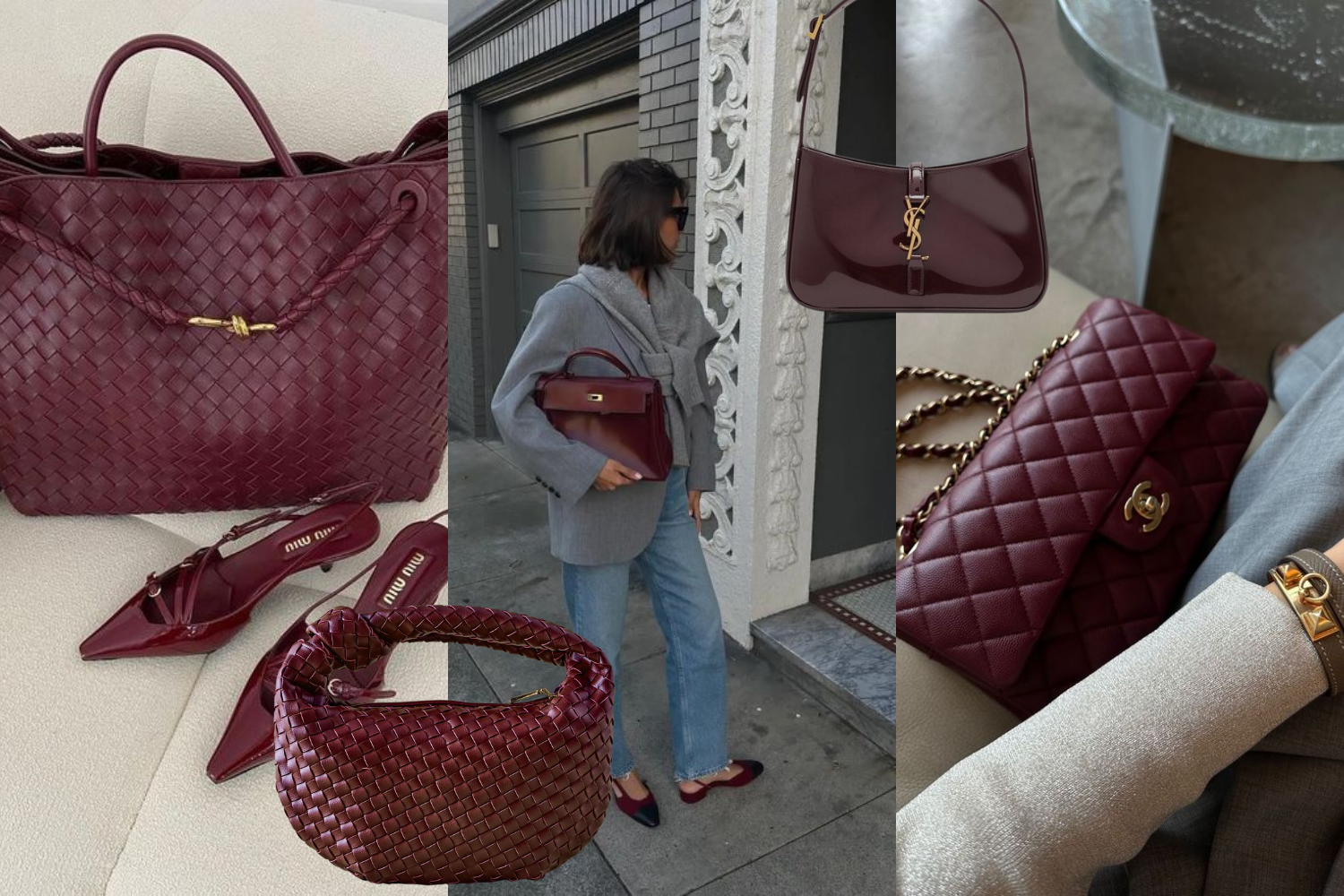 The Round-Up: Burgundy Bags