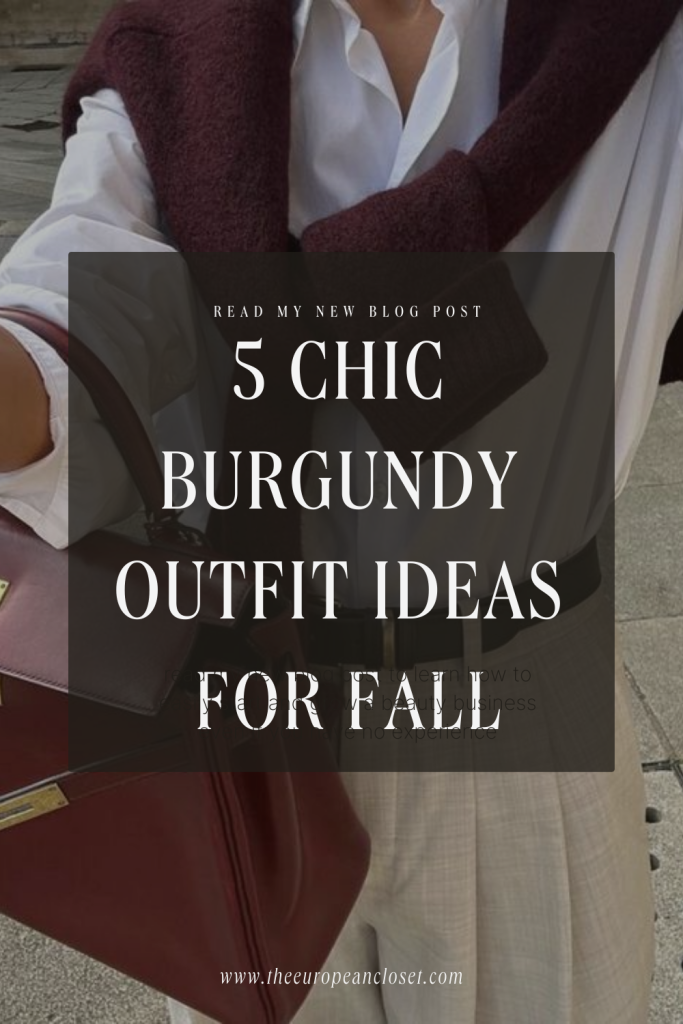 In this post, we’re diving into five super amazing burgundy outfit ideas that are perfect for a ton of different occasions.