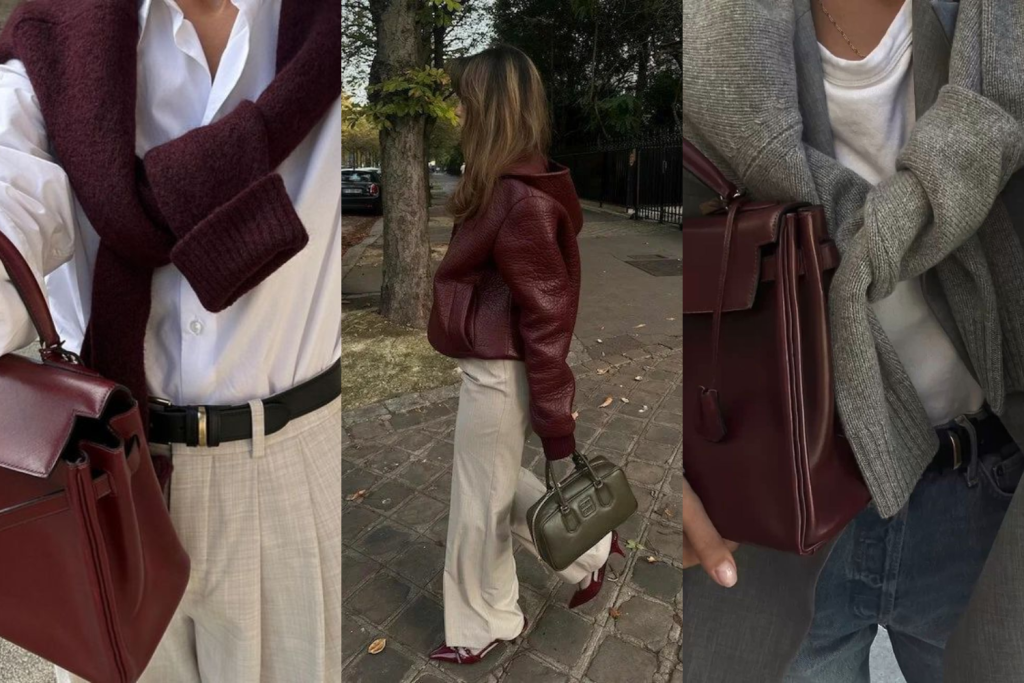 burgundy outfit ideas