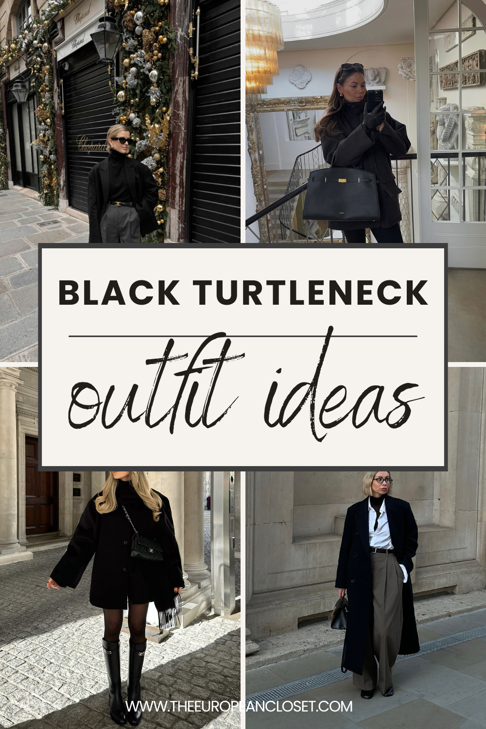 Looking for chic, stylish and comfy black turtleneck outfit ideas for winter? Look no further! Here are 11 cute and sophisticated turtleneck outfits