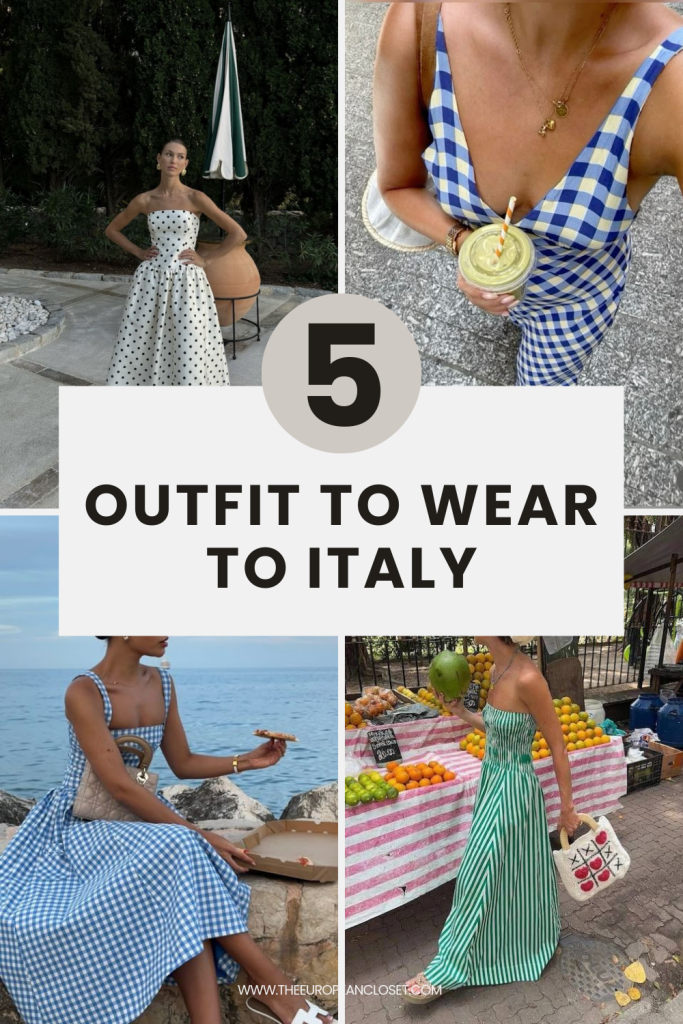 Looking for the cutest Italian summer outfits to wear on your next vacation? Look no further than this post! Here are 5 Italian summer outfit ideas!