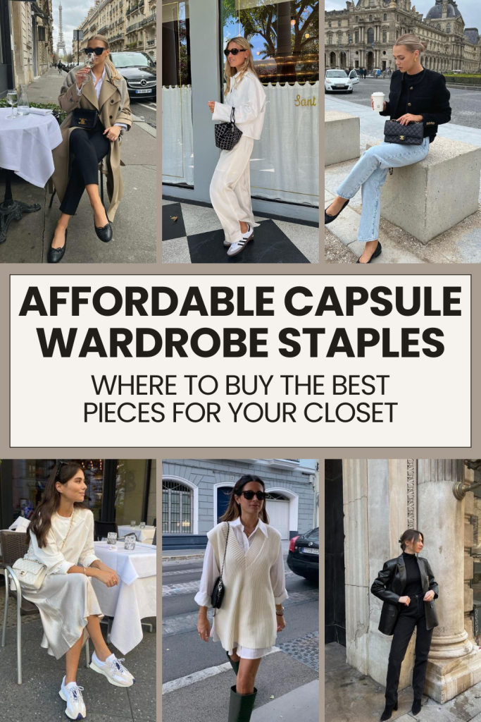 When it comes to building a chic, timeless closet, affordable capsule wardrobe staples are the secret weapon. Here's where you can buy them.