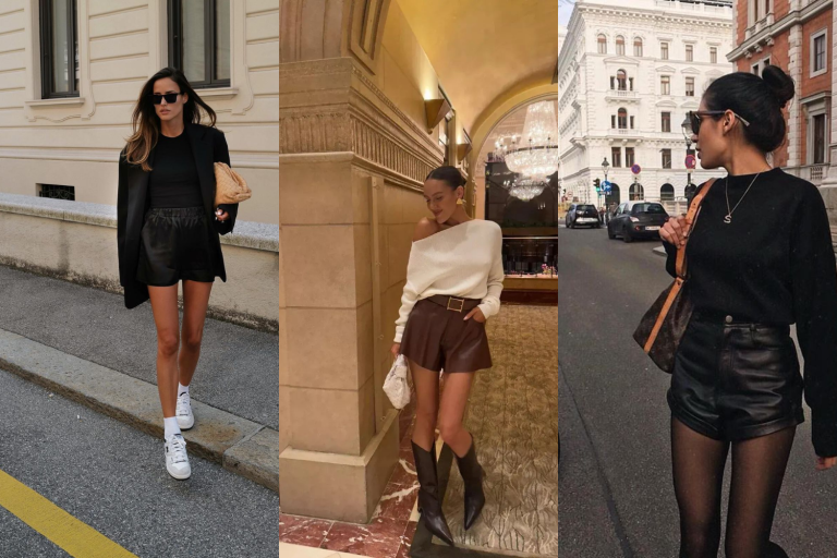 9 Ways To Style Leather Shorts