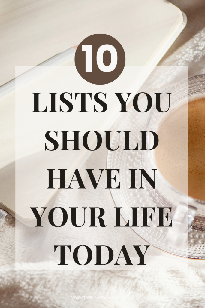 If your brain feels like it’s juggling 57 tabs at once maybe you should take a look at these lists to organize your life and make it easier overall.