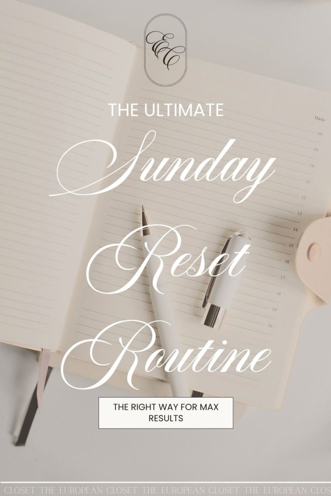 Here’s my take on the perfect Sunday reset routine. It’ll leave you feeling ready to tackle the week.
