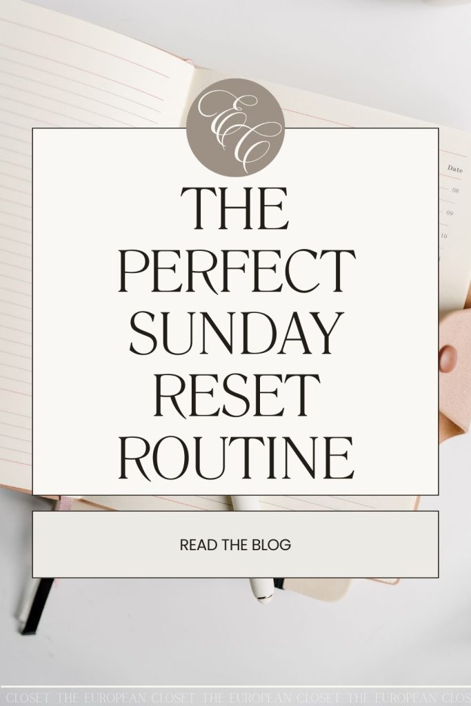 Here’s my take on the perfect Sunday reset routine. It’ll leave you feeling ready to tackle the week.