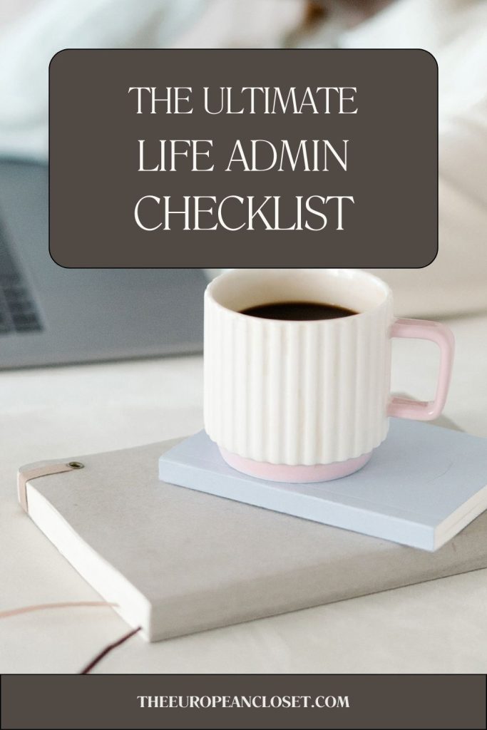 I’m giving you a chic, zero-overwhelm life admin checklist that’s simple enough to stick to and powerful enough to make your days run smoother.