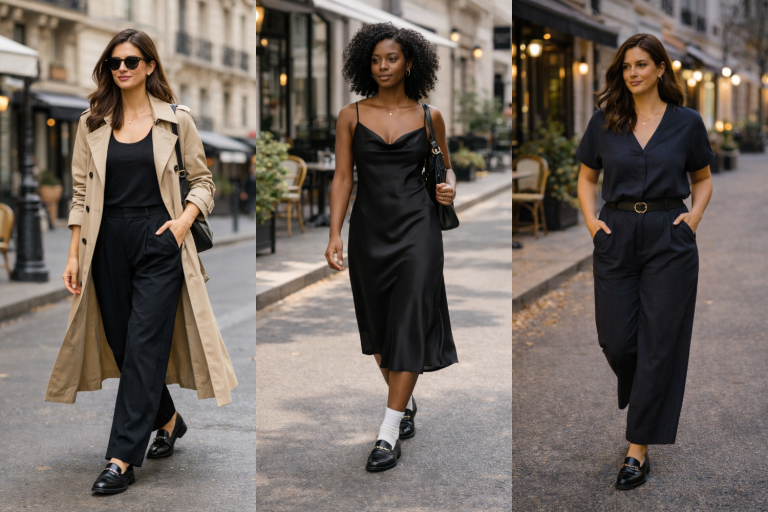 Not sure what to wear with black loafers you have lying around your closet? Here are 15 chic, comfortable ways to wear black loafers.