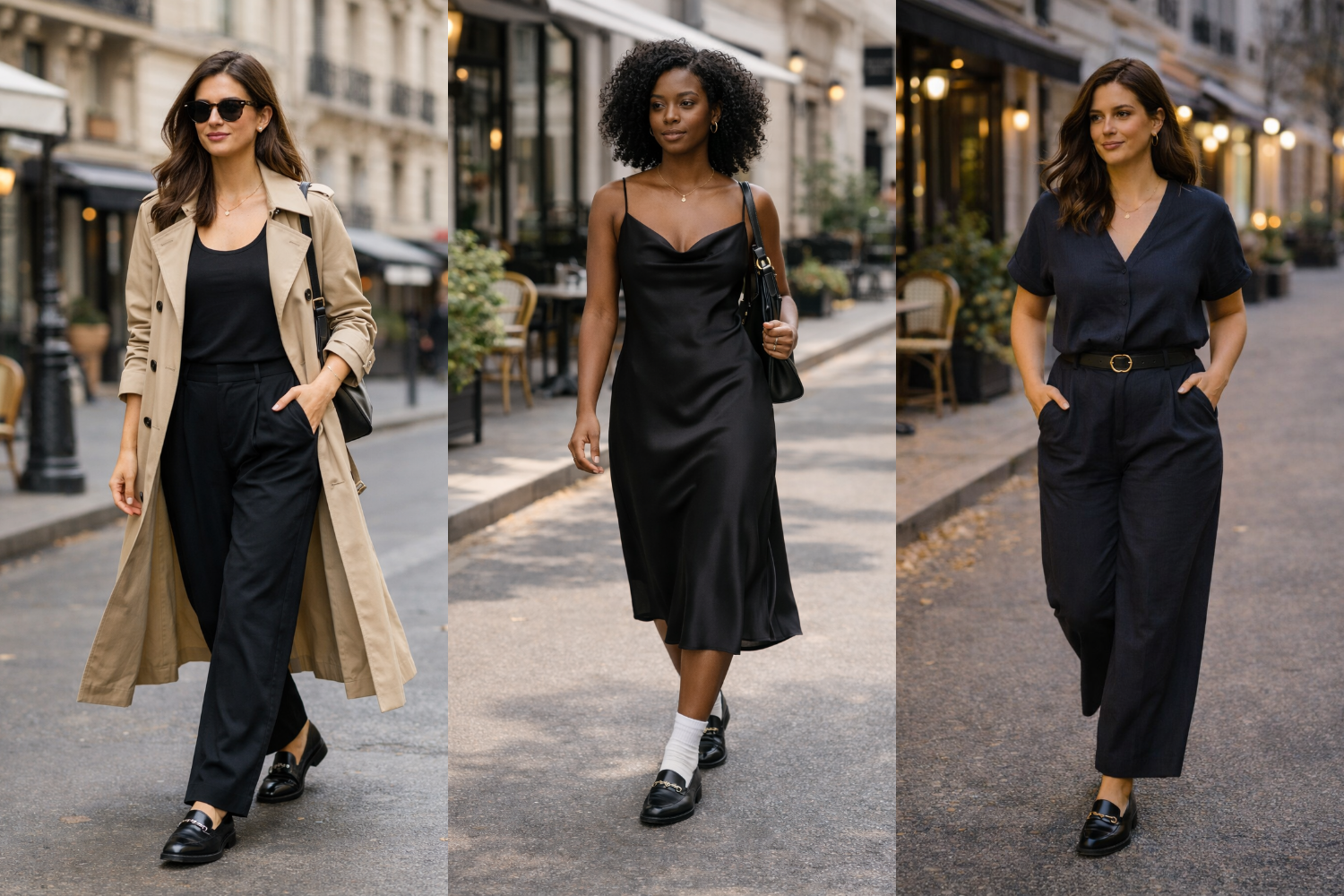 Not sure what to wear with black loafers you have lying around your closet? Here are 15 chic, comfortable ways to wear black loafers.