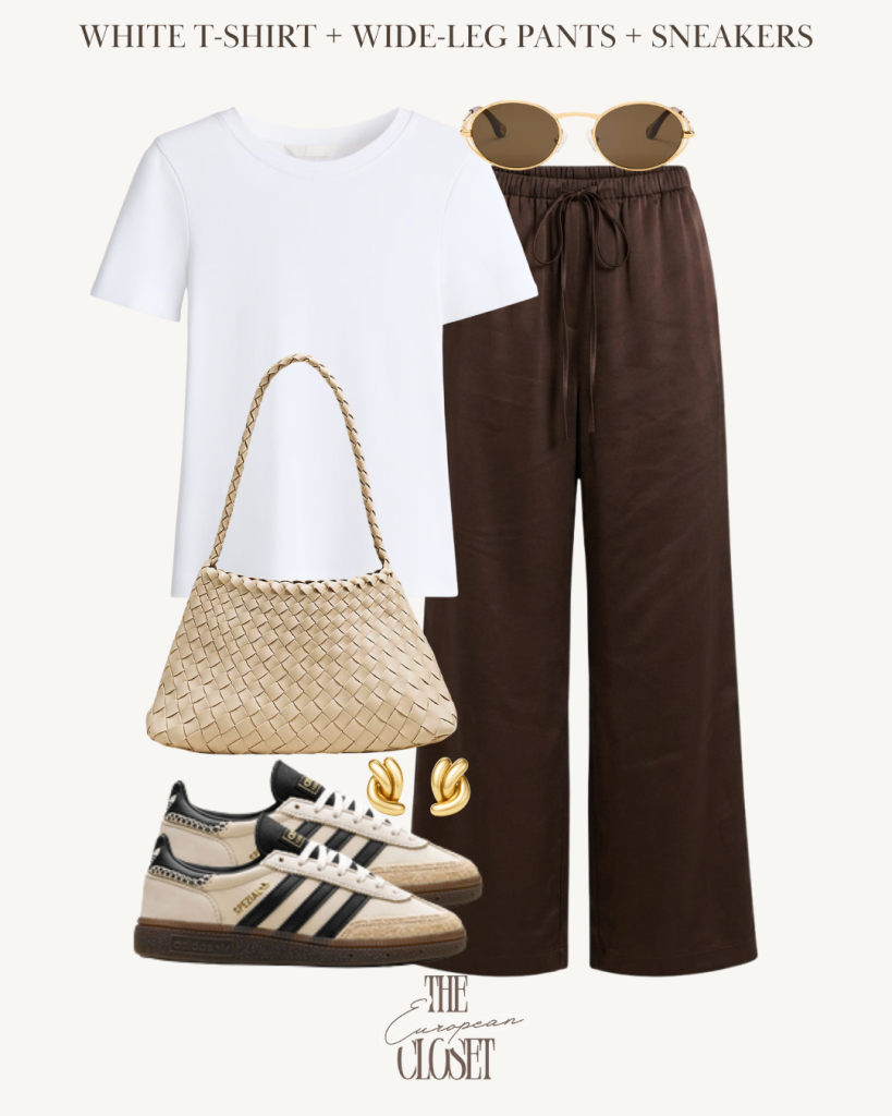 8 summer outfit formulas featuring neutral wardrobe essentials. Chic summer fashion inspiration for women.