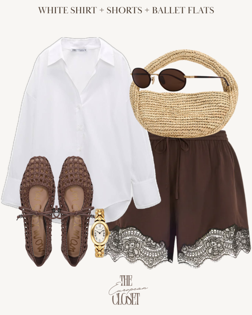 8 summer outfit formulas featuring neutral wardrobe essentials. Chic summer fashion inspiration for women.
