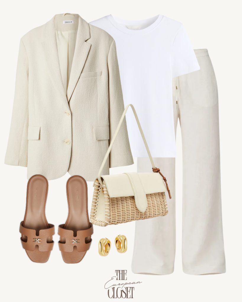 Looking for ways on what to wear with a linen blazer? Then this post is just what you're looking for. Here are 7 outfits that show how to wear it.