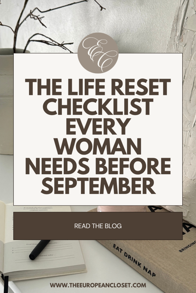 There's something about the end of summer that makes me want to get my life together. So why not try out a new end of summer reset routine?