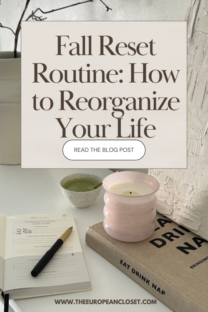 There's something about the end of summer that makes me want to get my life together. So why not try out a new end of summer reset routine?