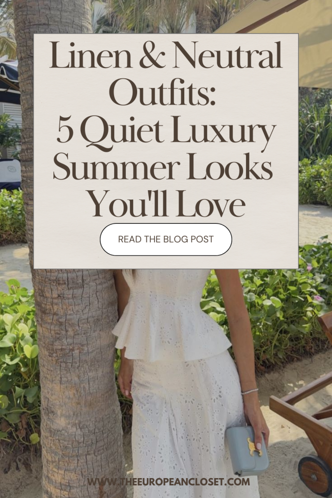 Looking for quiet luxury summer outfit you can wear on repeat and still look chic? You've come to the right place.