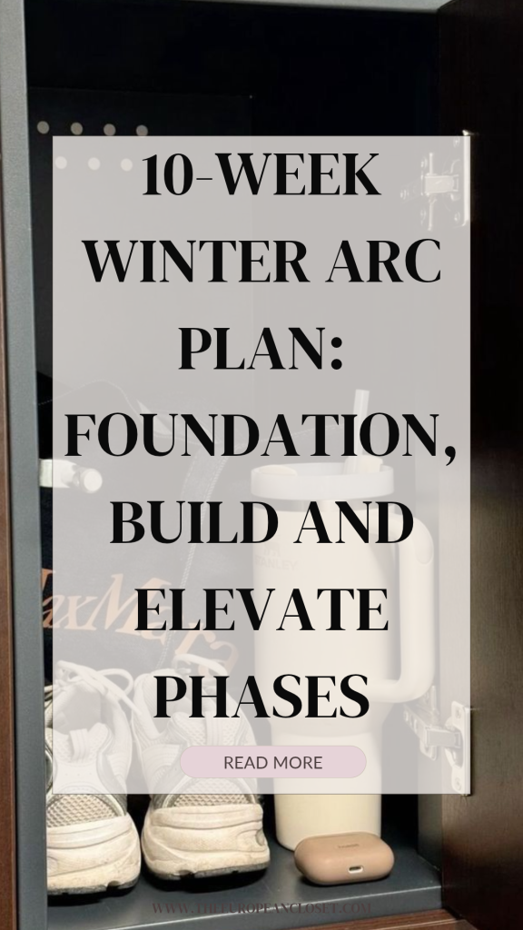 A realistic winter arc guide to beat the winter uglies: movement, skin, hair, style, home and routines, with a 10-week plan and a checklist.